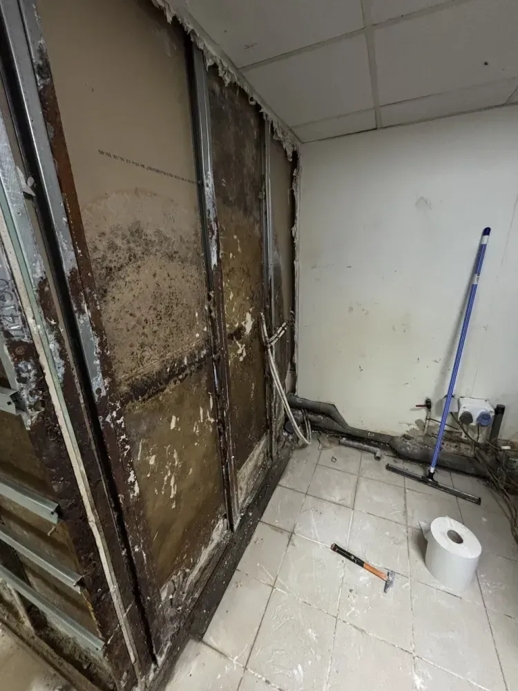 Réparation d'une fuite encastrée après un dégât des eaux dans un restaurant à Saint-Laurent-du-Var 2